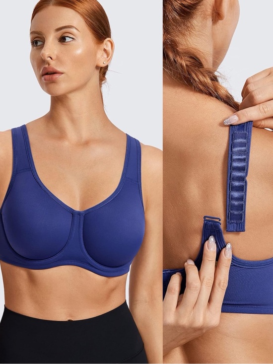 Syrokan Other - Syrokan Blue Max Control Underwire High Impact Sports Bra Size 34G